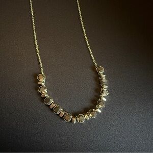 Kendra Scott Tammy necklace adjustable gold and silver hues